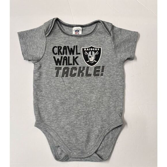 NFL Team Apparel Las Vegas Raiders Bodysuits   Sz 6-12 Months   EUC - Picture 4 of 7